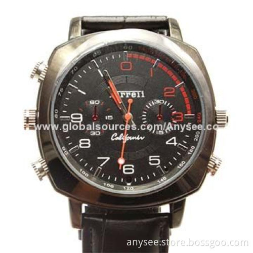 Watch for Date Record, 90 Degrees Ultra-wide Angle, 1,280 x 1,080P Resolution of Video